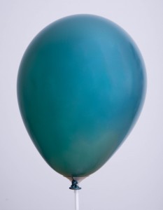 Turquoise Metallic balloons 5 